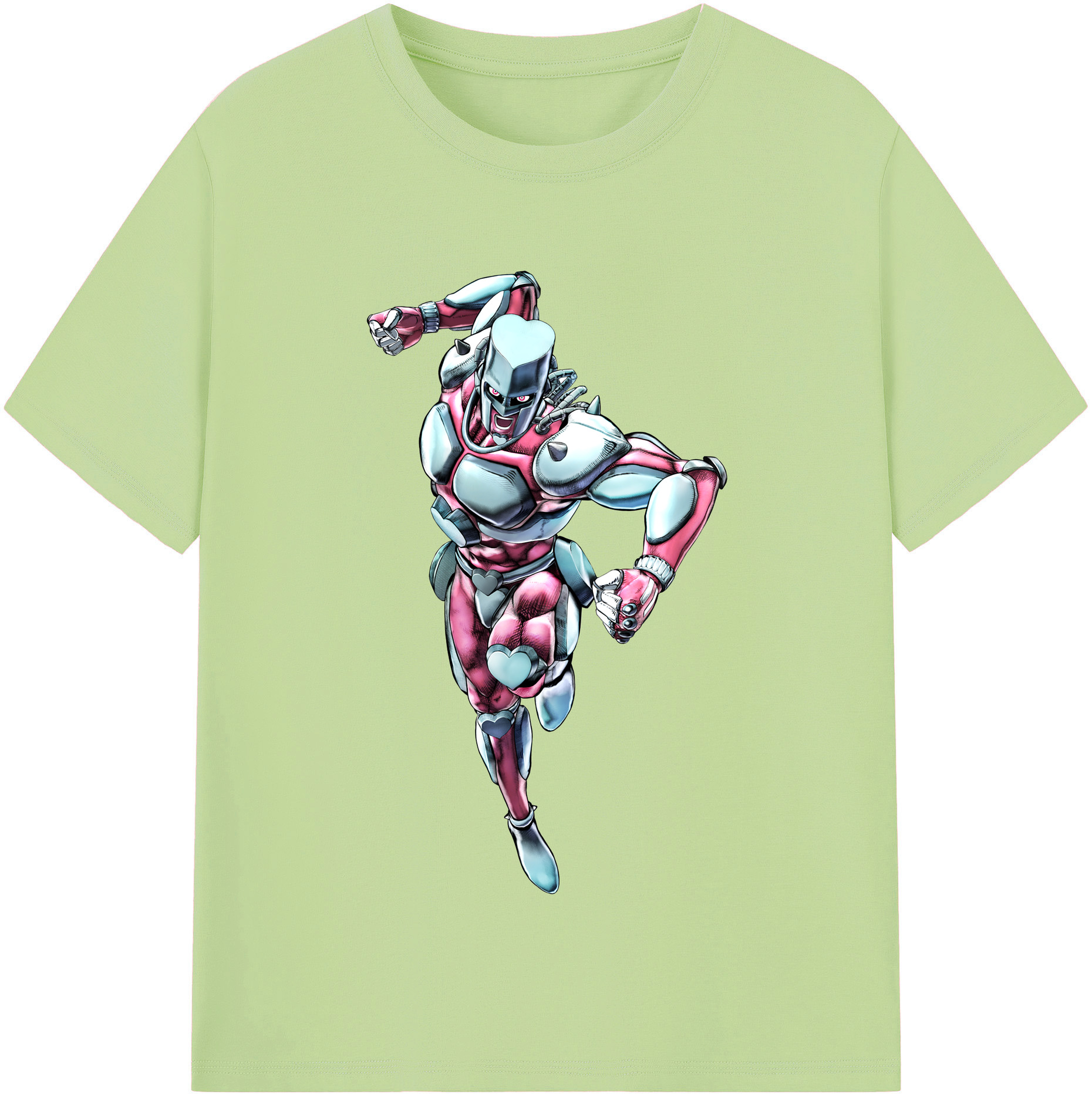 （画像用） ジョジョの奇妙な冒険 ひがしかた じょうすけ JoJo's Bizarre Adventure Higashikata Josuke 綿100％半袖Tシャツ（フロントプリント）